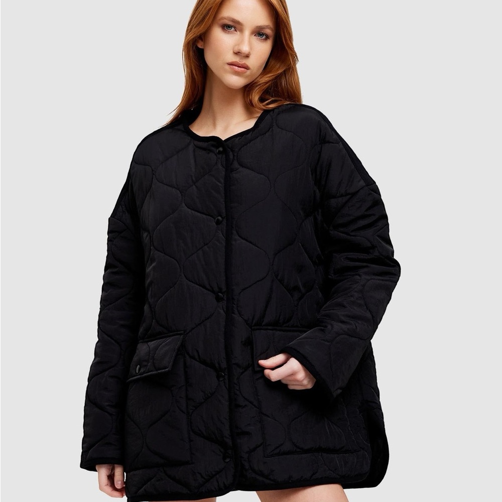 Lionsss Black Quilted Jacket